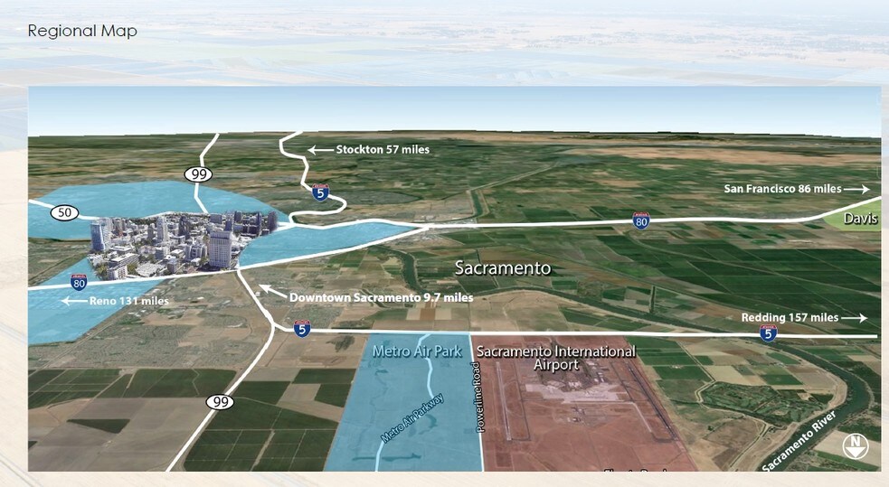 Metro Air Pky, Sacramento, CA à louer - Aérien – Image 3 sur 5