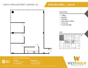 4380 S Syracuse St, Denver, CO à louer Plan d’étage– Image 1 sur 1