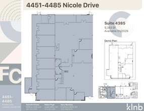 4351-4395 Nicole Dr, Lanham, MD à louer Plan d’étage– Image 1 sur 1