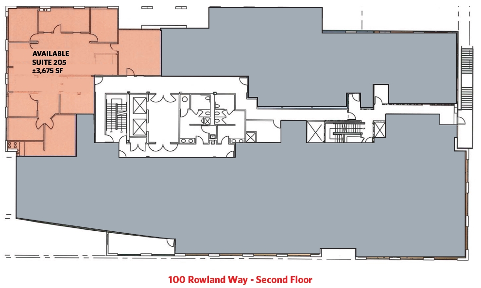 100 Rowland Way, Novato, CA à louer Plan d’étage– Image 1 sur 1