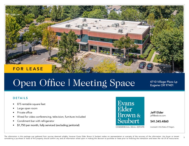 4710 Village Plaza Loop, Eugene, OR à louer - Photo de l’immeuble – Image 2 sur 8