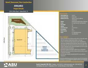 2204 Coffee Rd, Bakersfield, CA à louer Plan de site– Image 1 sur 2