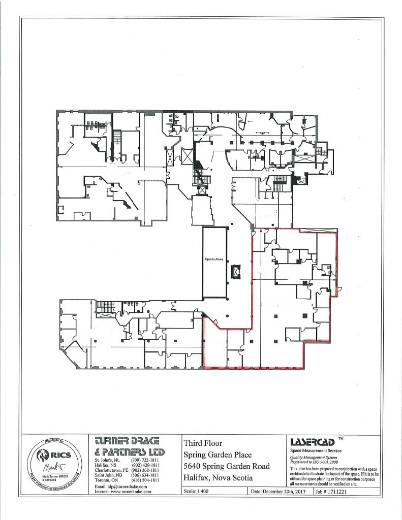 5640 Spring Garden Rd, Halifax, NS à louer Plan d’étage– Image 1 sur 1