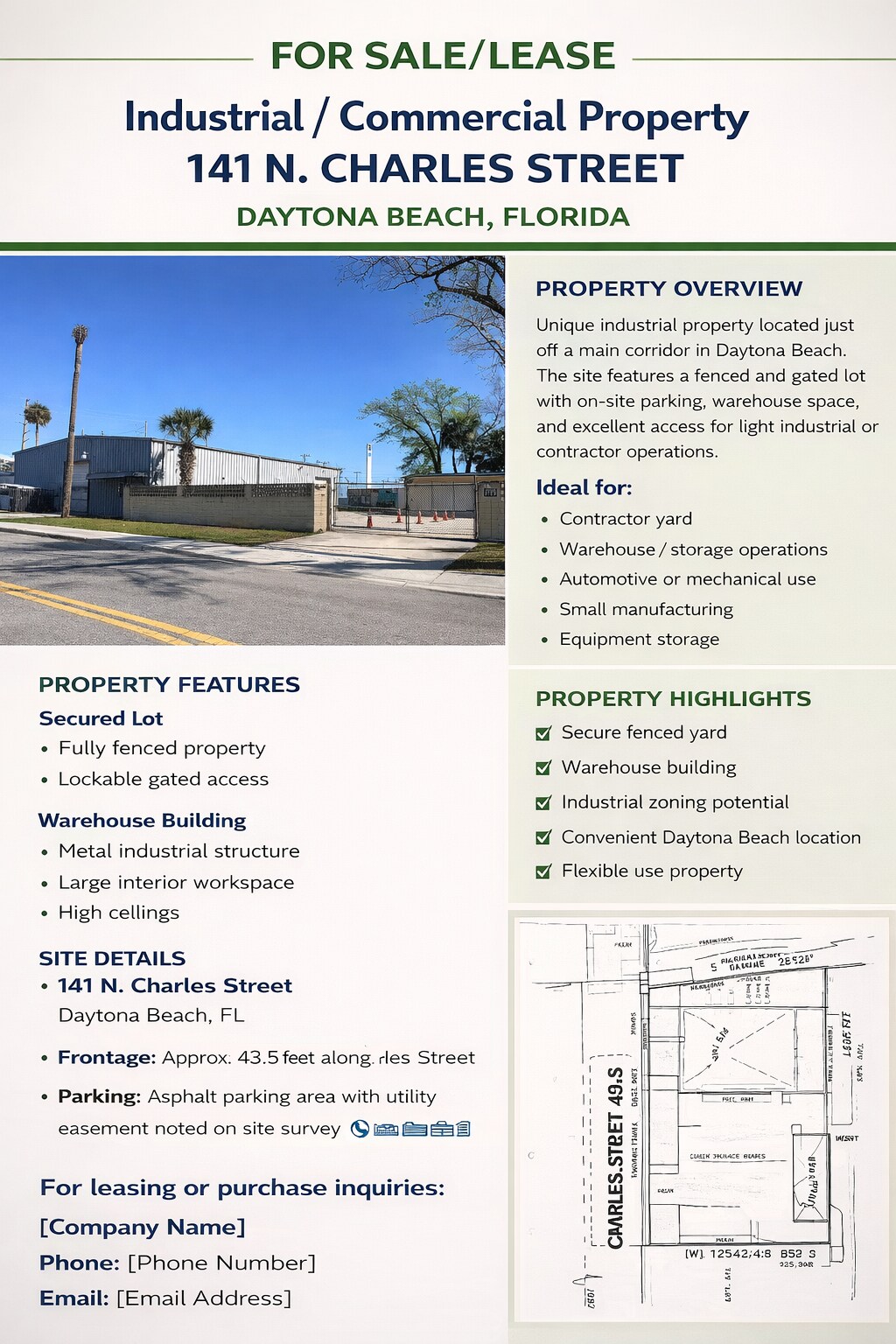 141 N Charles St, Daytona Beach, FL à louer Photo principale– Image 1 sur 2