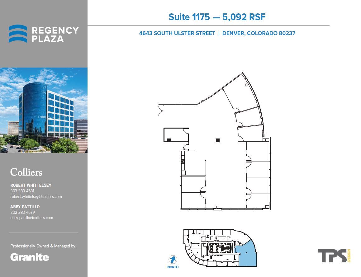 4643 S Ulster St, Denver, CO à louer Plan d’étage– Image 1 sur 2