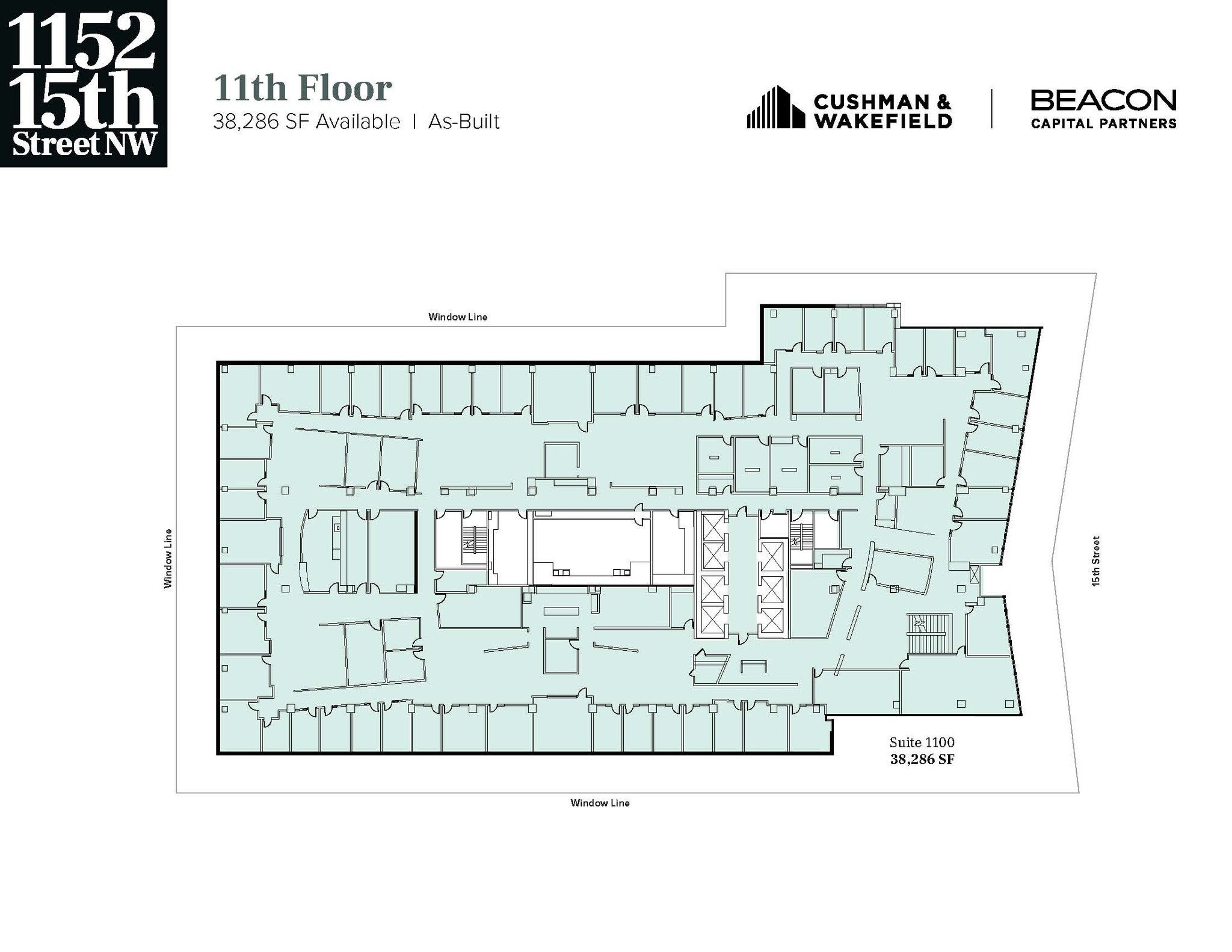 1152 15th St NW, Washington, DC à louer Plan d’étage– Image 1 sur 3