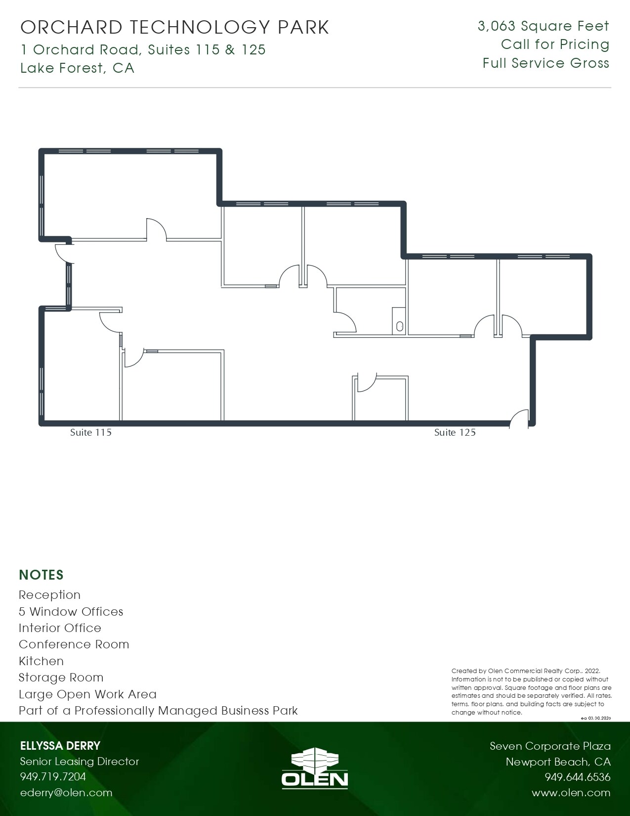 1-13 Orchard Rd, Lake Forest, CA à louer Plan d’étage– Image 1 sur 1