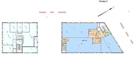 Bureau dans Lyon à louer Plan d’étage– Image 2 sur 3
