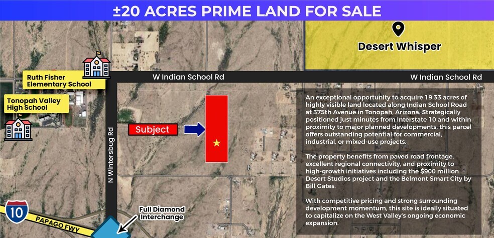 37500 Indian School Rd, Tonopah, AZ à vendre - Photo de l’immeuble – Image 1 sur 2