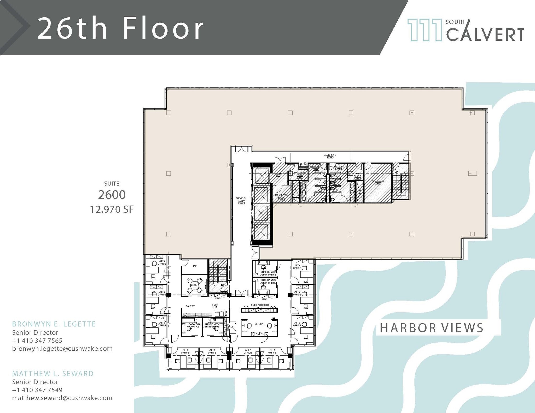 111 S Calvert St, Baltimore, MD à louer Plan d’étage– Image 1 sur 1