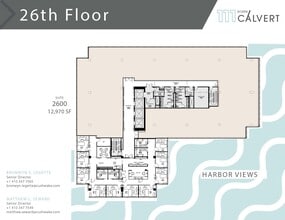 111 S Calvert St, Baltimore, MD à louer Plan d’étage– Image 1 sur 1