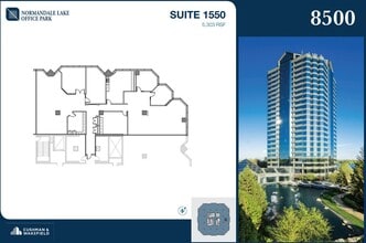 8000-8500 Normandale Lake Blvd, Bloomington, MN à louer Plan d’étage– Image 1 sur 2