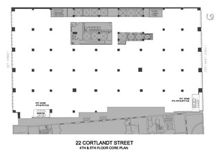 22 Cortlandt St, New York, NY à louer Plan d’étage– Image 1 sur 1