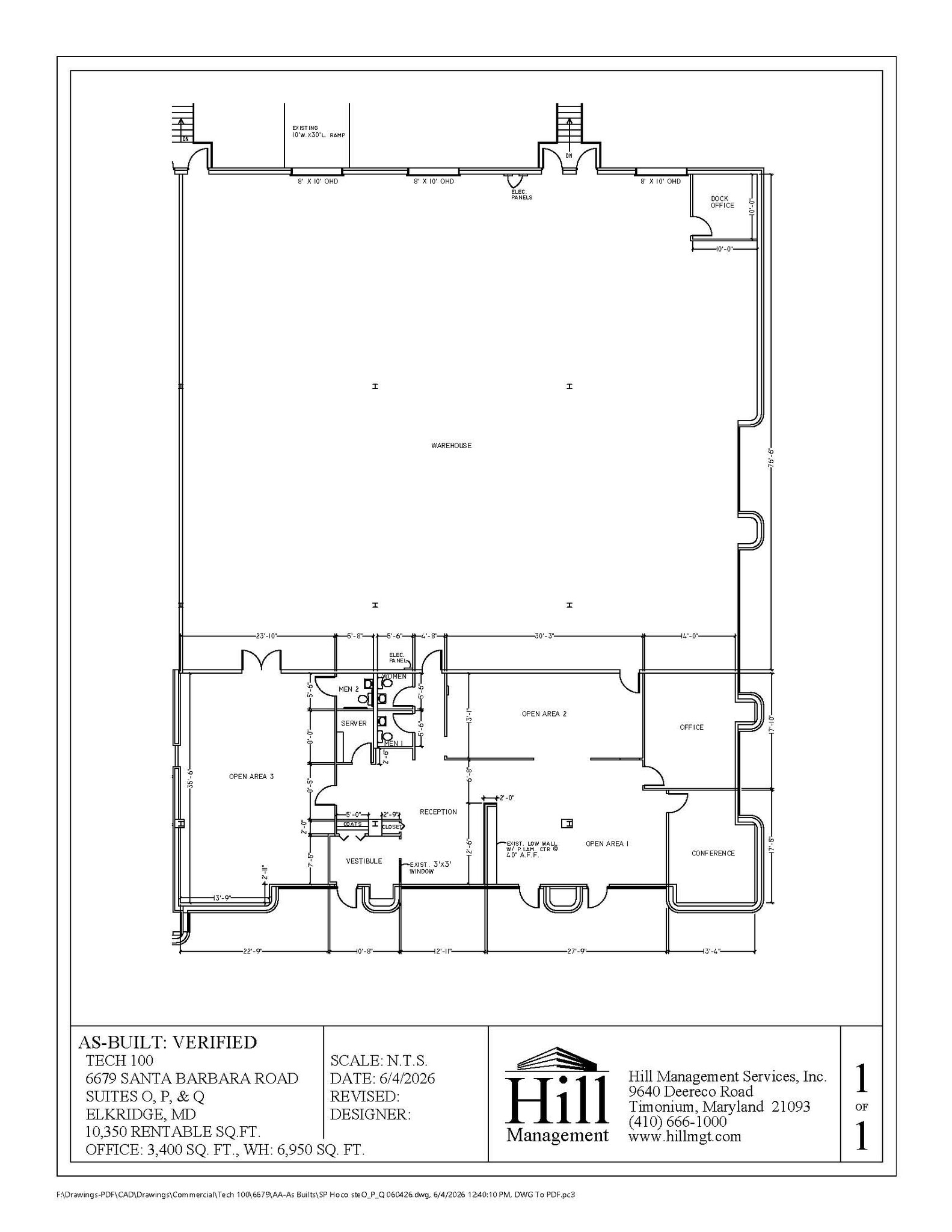 6679 Santa Barbara Rd, Elkridge, MD à louer Plan d’étage– Image 1 sur 1