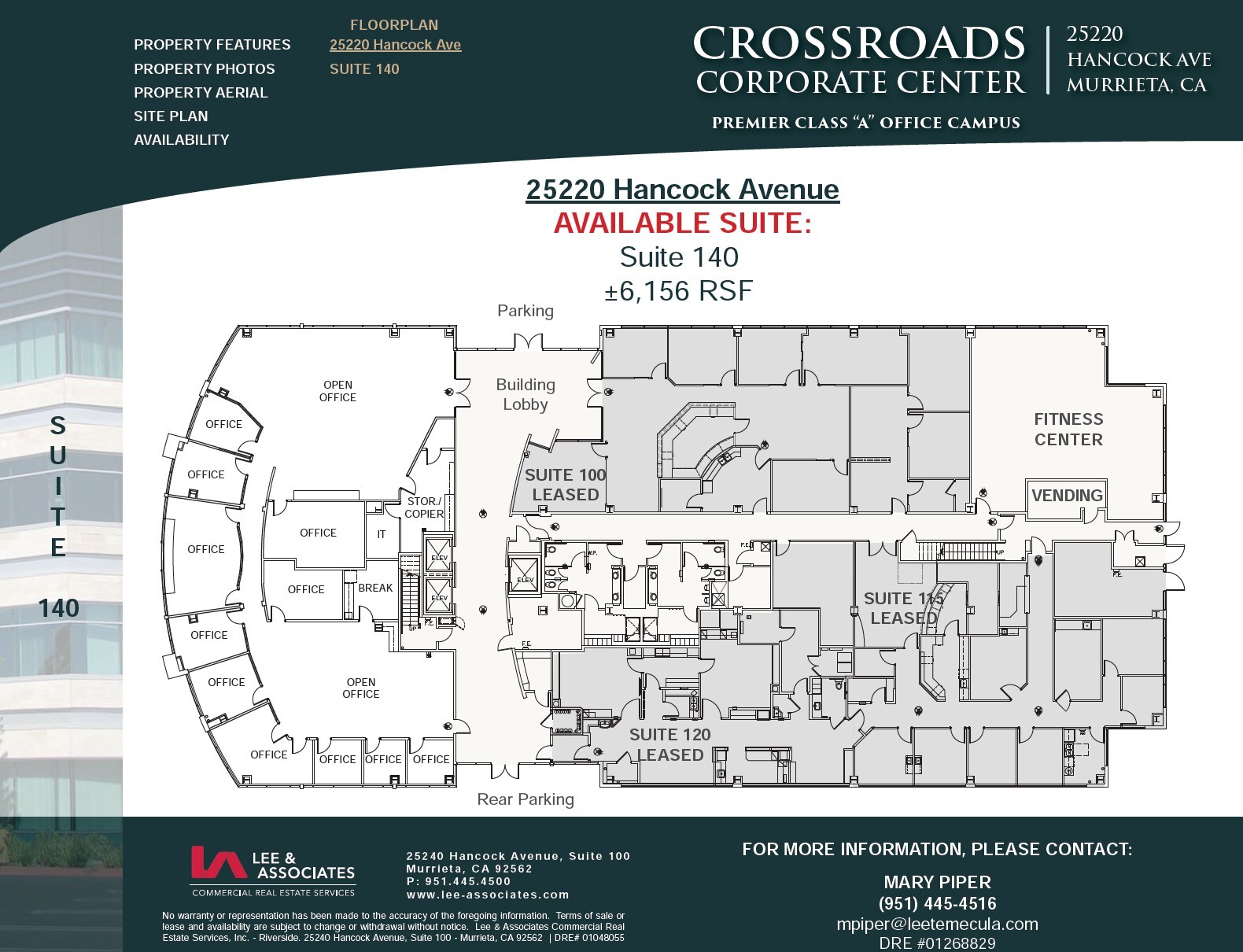 25220 Hancock Ave, Murrieta, CA à louer Plan d’étage– Image 1 sur 1