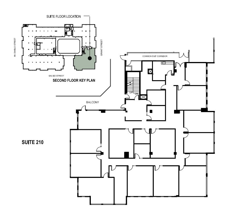 2151 Salvio St, Concord, CA à louer Plan d’étage– Image 1 sur 1