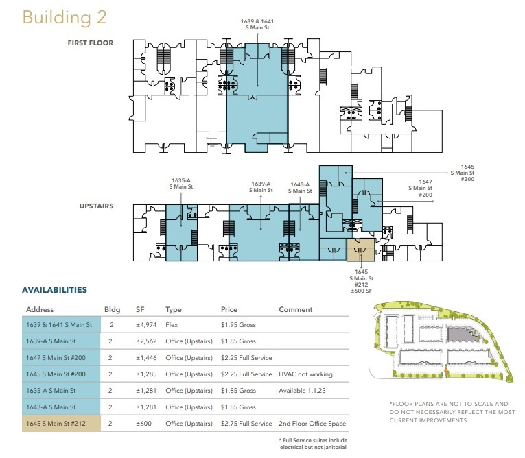 1603-1765 S Main St, Milpitas, CA à louer Plan d’étage– Image 1 sur 1