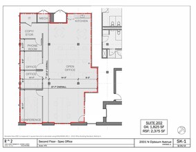 2001 N Clybourn Ave, Chicago, IL à louer Plan d’étage– Image 1 sur 1