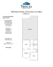 2801 Saturn St, Brea, CA à louer Plan d’étage– Image 1 sur 1