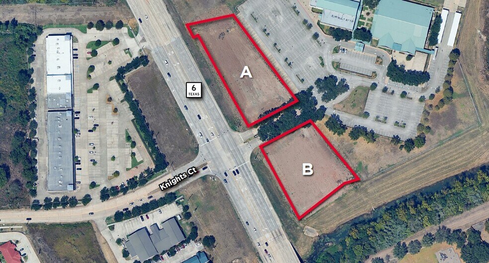 Pad Sites Hwy 6 & Knights Ct, Missouri City, TX à vendre - Photo principale – Image 1 sur 3
