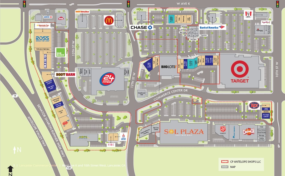 1028-1308 W Avenue K, Lancaster, CA à louer - Plan de site – Image 2 sur 7