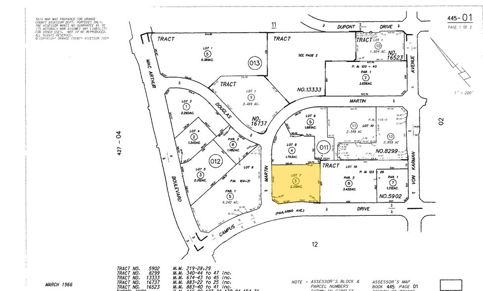 18952 MacArthur Blvd, Irvine, CA à louer - Plan cadastral – Image 2 sur 44