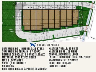 Plus de détails pour 5389 Av Pierre-Dansereau, Salaberry-de-valleyfield, QC - Industriel/Logistique à louer