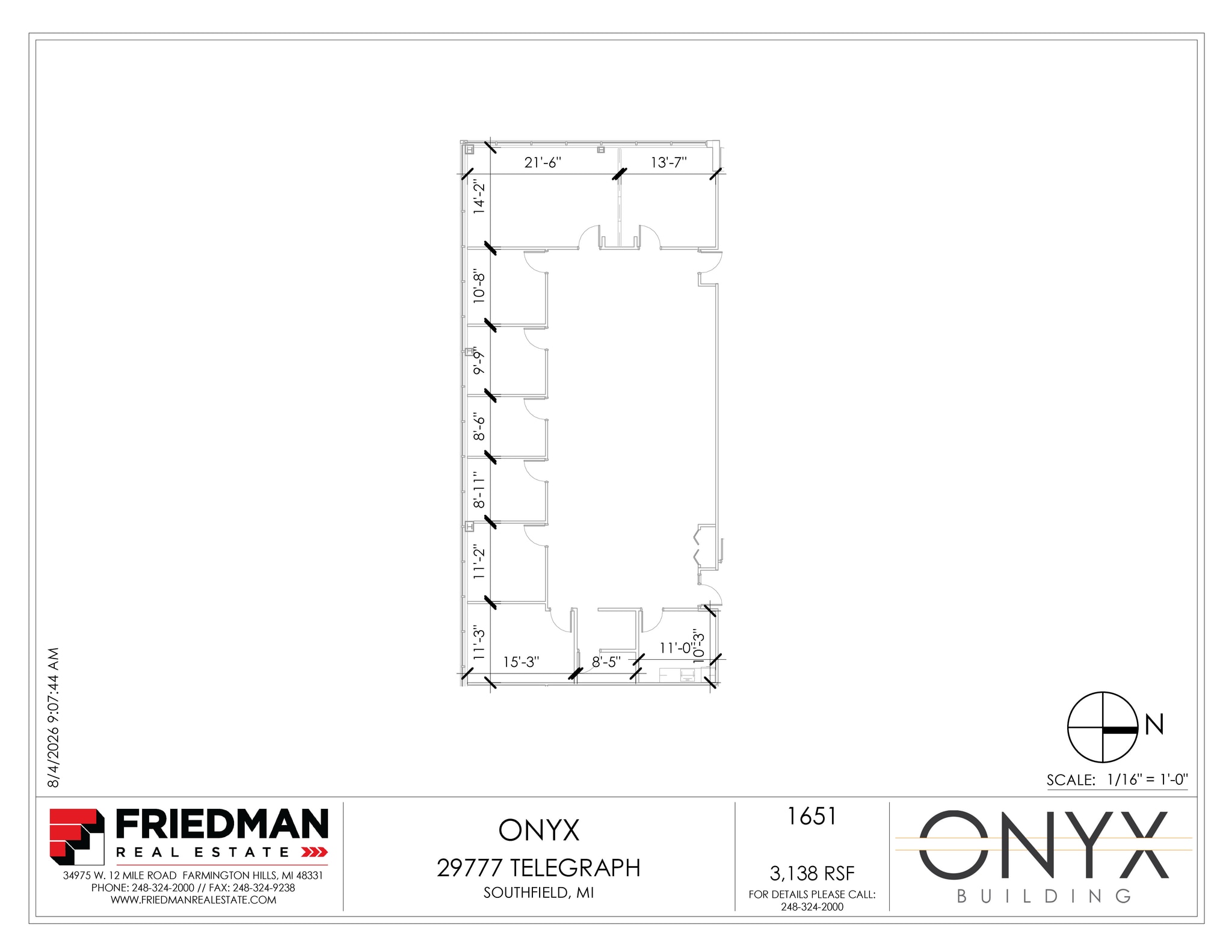 29777 Telegraph Rd, Southfield, MI à louer Plan d’étage– Image 1 sur 2