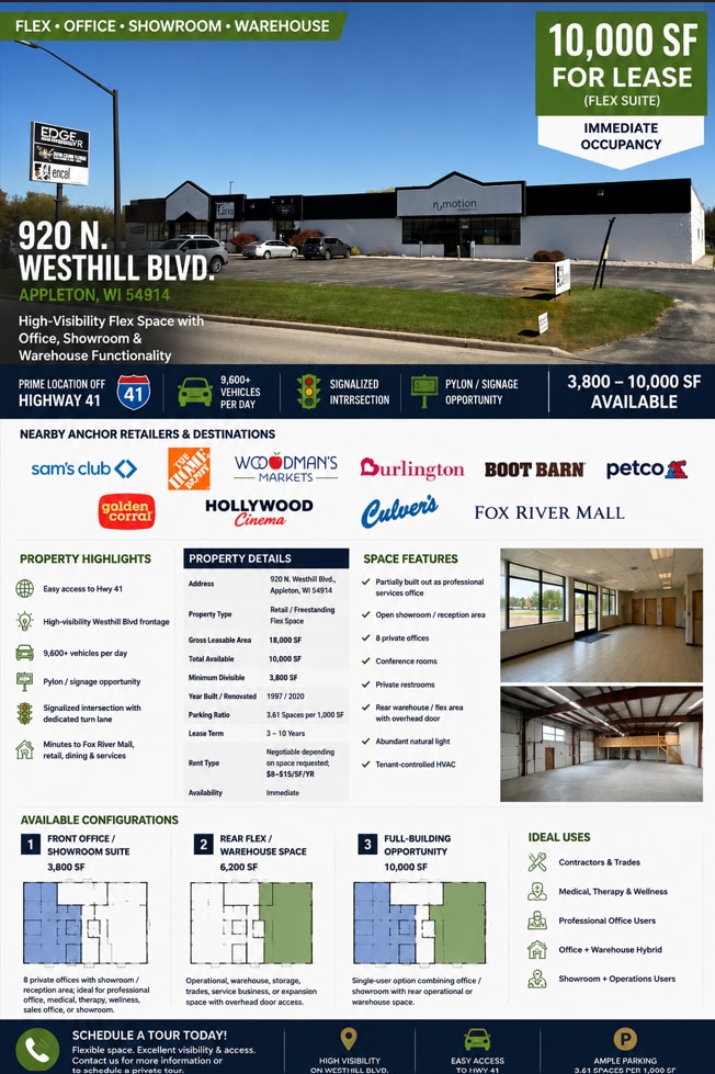 920 N Westhill Blvd, Appleton, WI à louer Autre– Image 1 sur 1