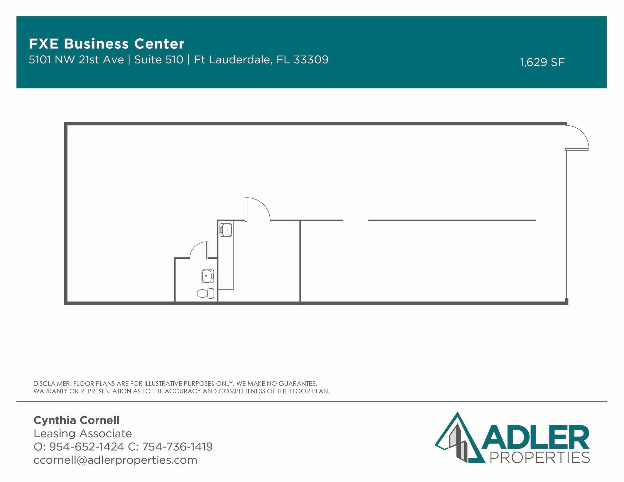5101 NW 21st Ave, Fort Lauderdale, FL à louer Plan d’étage– Image 1 sur 4