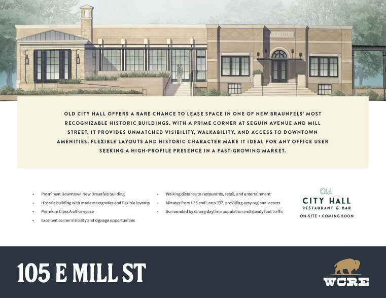 105 E Mill St, New Braunfels, TX à louer - Photo de l’immeuble – Image 3 sur 9