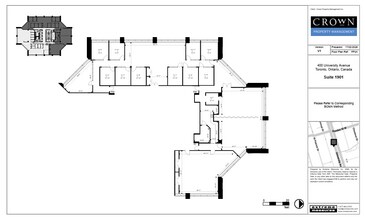 400 University Ave, Toronto, ON à louer Plan d’étage– Image 1 sur 1