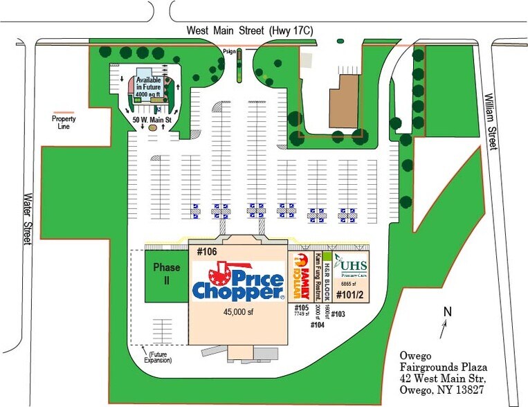 42 W Main St, Owego, NY à louer - Plan de site – Image 3 sur 13