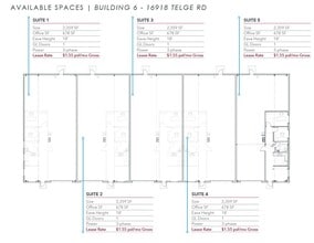 16906 Telge Rd, Cypress, TX à louer Plan d’étage– Image 1 sur 1