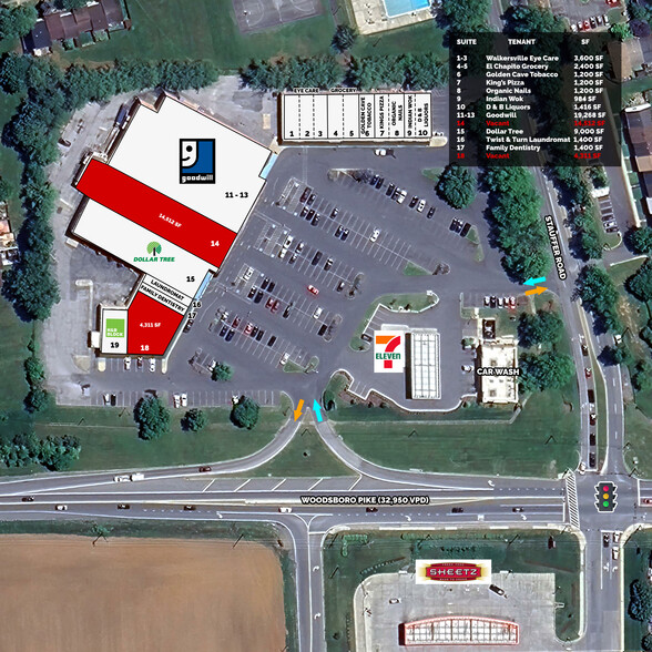 8415-8429 Woodsboro Pike, Walkersville, MD à louer - Photo de l’immeuble – Image 1 sur 4