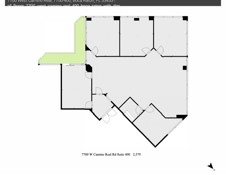 7100 W Camino Real, Boca Raton, FL à louer Plan d’étage– Image 1 sur 29