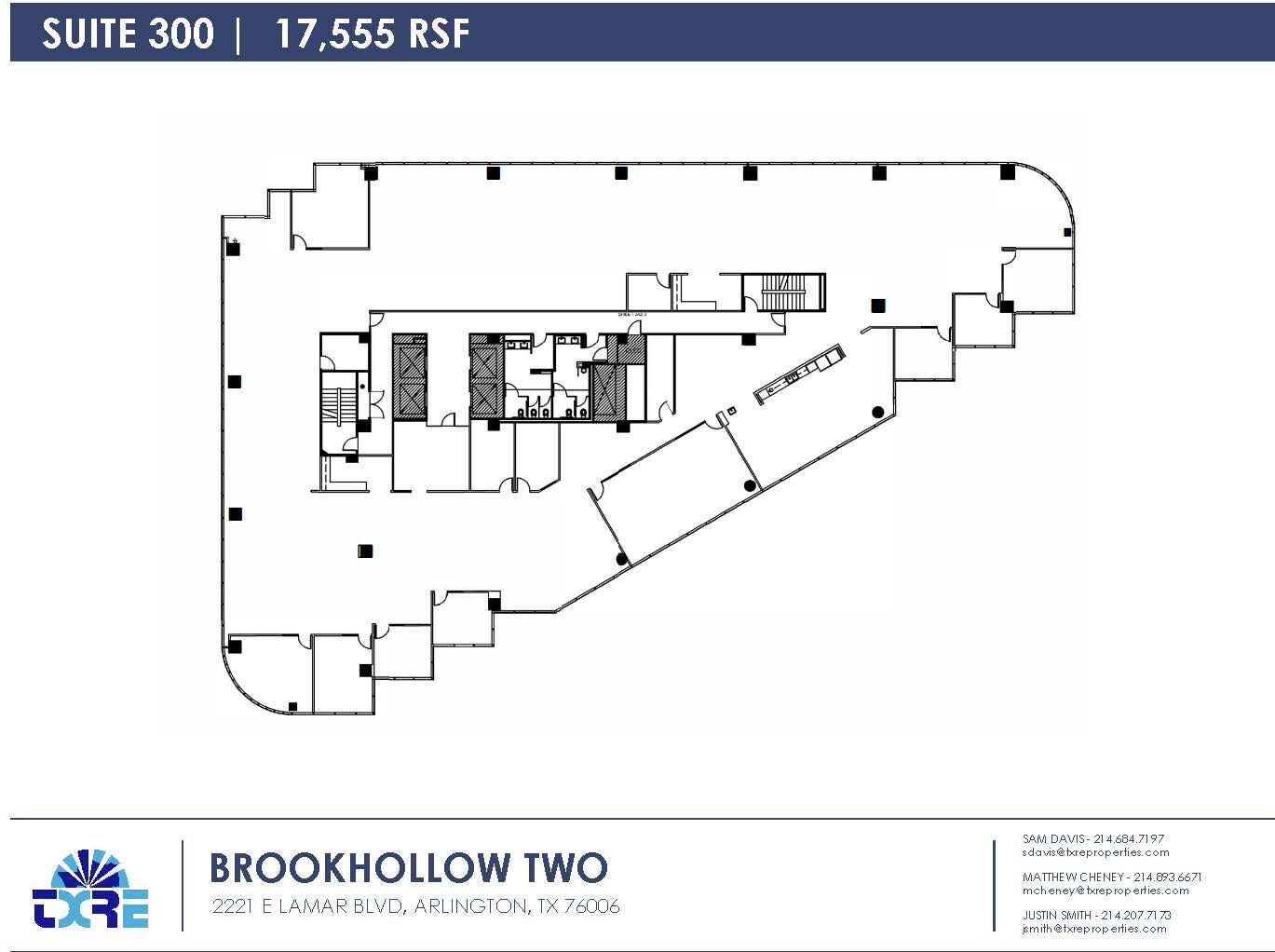 2301 E Lamar Blvd, Arlington, TX à louer Plan d’étage– Image 1 sur 12