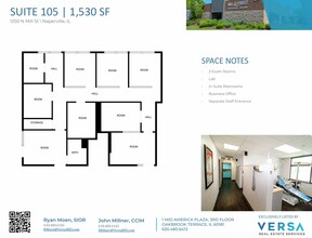 1250 N Mill St, Naperville, IL à louer Plan d’étage– Image 1 sur 1