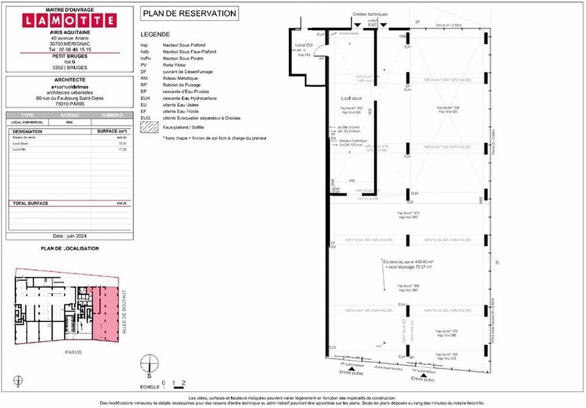 Local commercial dans Bruges à vendre - Plan d’étage – Image 2 sur 3