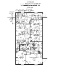 601 Omega Dr, Arlington, TX à louer Plan d’étage– Image 2 sur 3