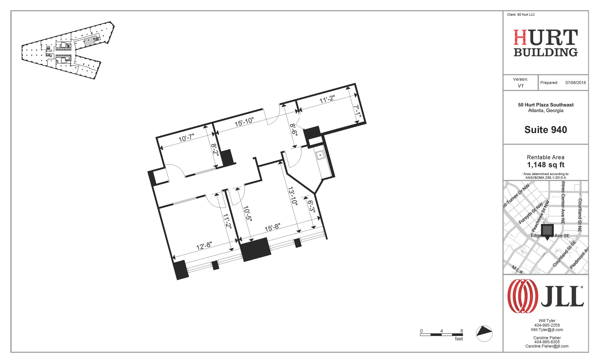 50 Hurt Plz SE, Atlanta, GA à louer Plan d’étage– Image 1 sur 1
