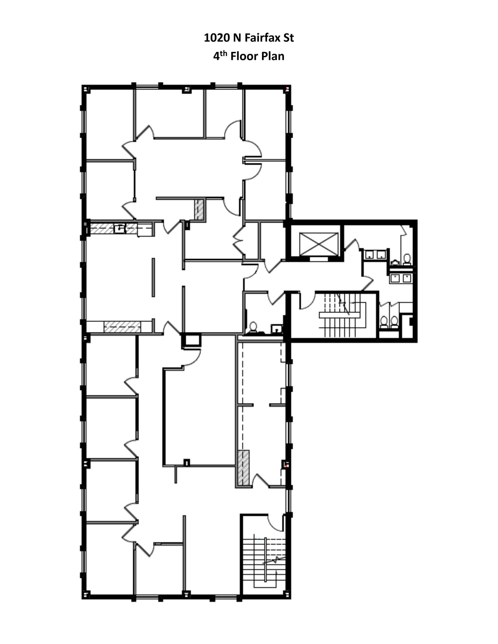 1020 N Fairfax St, Alexandria, VA à louer Plan de site– Image 1 sur 1