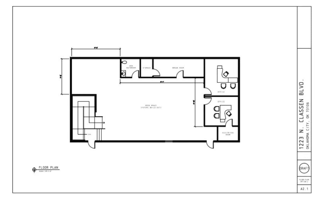 1217 N Classen Blvd, Oklahoma City, OK à louer Plan d’étage– Image 1 sur 1