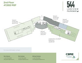 544 Lakeview Pky, Vernon Hills, IL à louer Plan d’étage– Image 2 sur 2