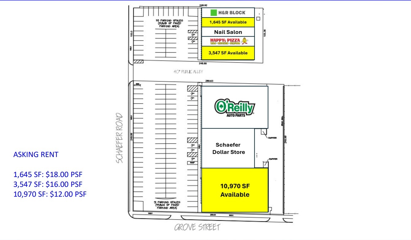 16800-16862 Schaefer Hwy, Detroit, MI à louer Plan de site– Image 1 sur 6