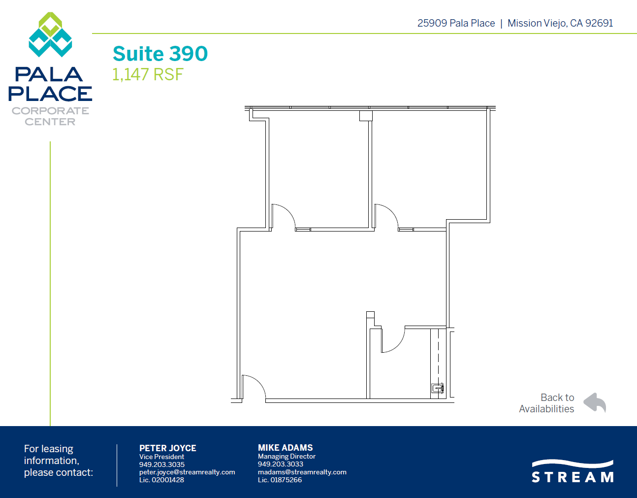 25909 Pala Pl, Mission Viejo, CA à louer Plan d’étage– Image 1 sur 1