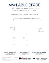 1305 Remington Rd, Schaumburg, IL à louer Plan d’étage– Image 1 sur 2