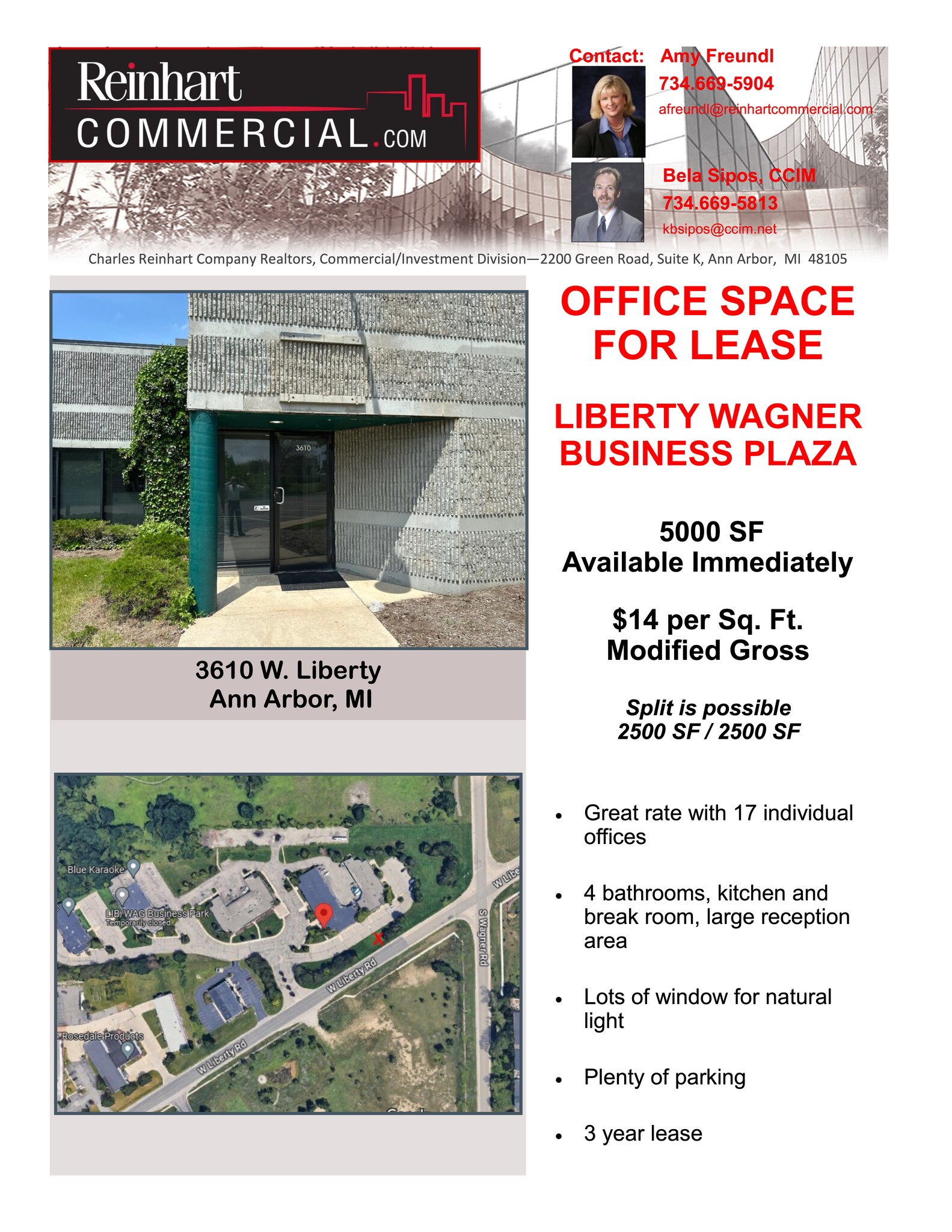 3610 W Liberty Rd, Ann Arbor, MI à louer Plan de site– Image 1 sur 3