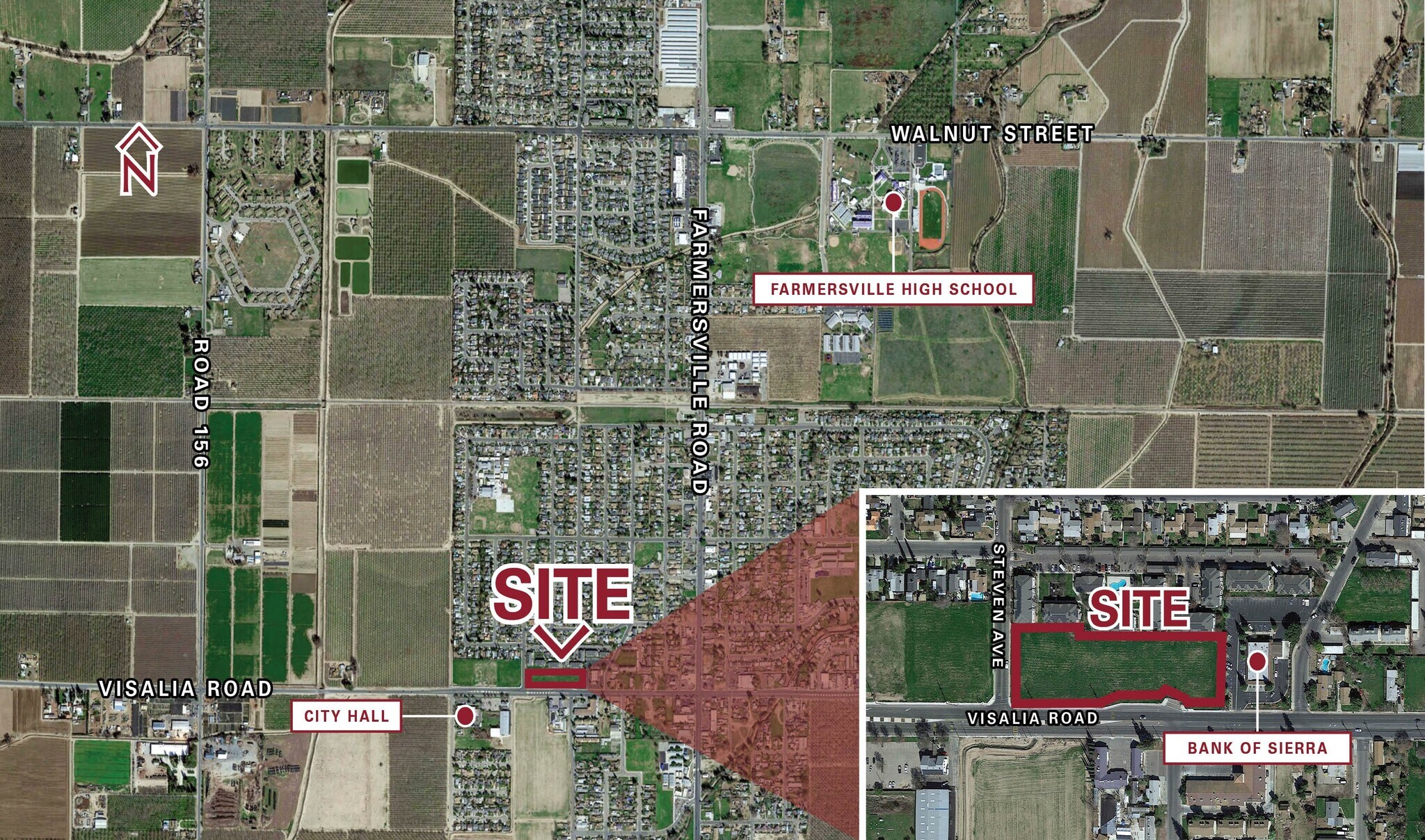 NEC Of Stevens And Ave 280, Farmersville, CA à vendre Aérien– Image 1 sur 4