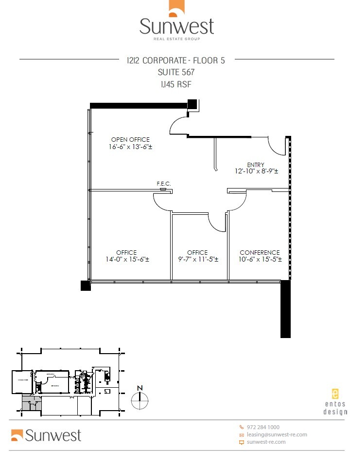 1212 Corporate Dr, Irving, TX à louer Plan d’étage– Image 1 sur 1